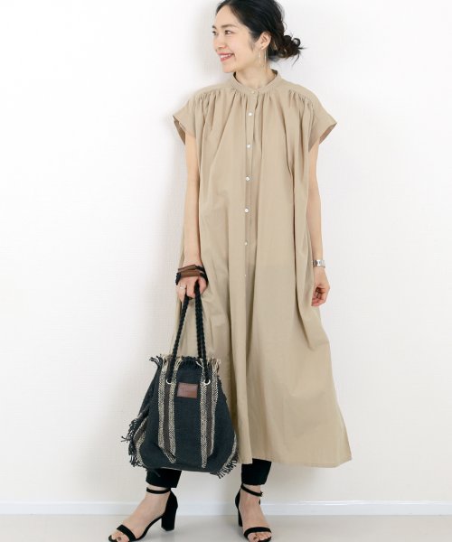 綿ボイル前開きマキシワンピース Aletta Vita Aletta Vita Magaseek