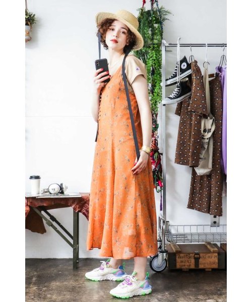 セール フラワープリントワンピース ローズバッド Rose Bud Magaseek