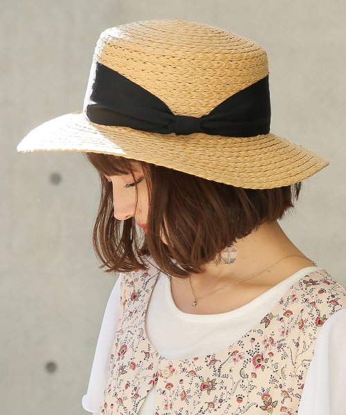 ワイドリボンカンカン帽 オシャレウォーカー Osharewalker Magaseek ワイドリボンカンカン帽 オシャレウォーカー Osharewalker Magaseek
