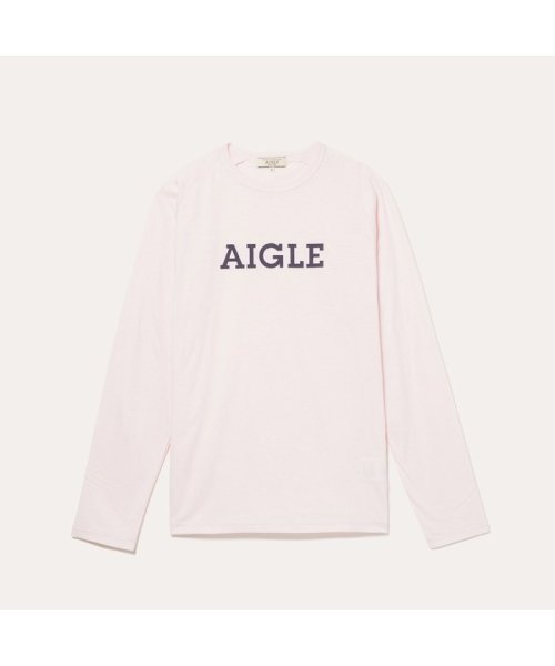 ＡＩＧＬＥ MEN(エーグル　メンズ)/DFT ラグランロゴTシャツ/ピンク
