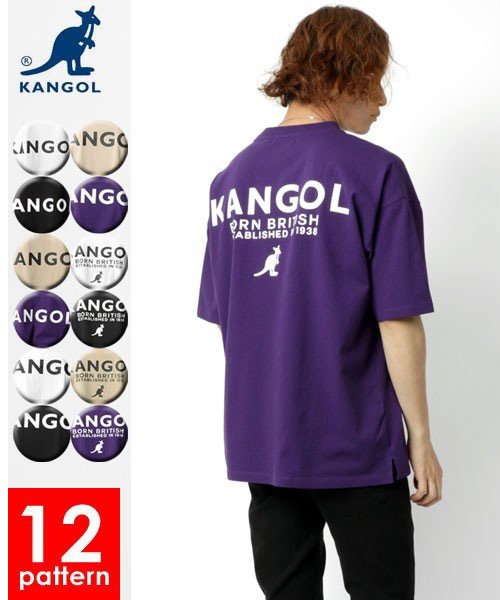 MARUKAWA(マルカワ)/【KANGOL】カンゴール バックロゴ 半袖 Tシャツ ユニセックス/柄D