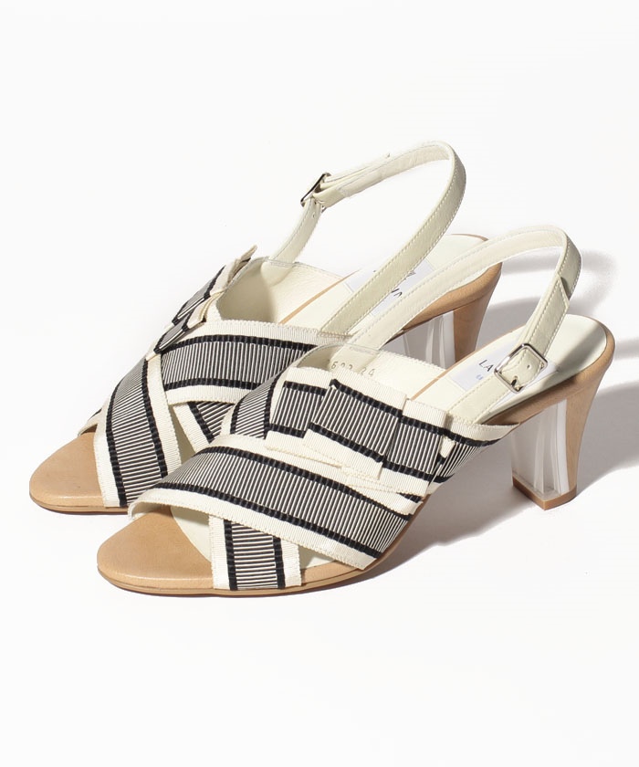 【SEAL限定商品】 LANVIN en サイドリボンバックストラップサンダル Bleu - サンダル