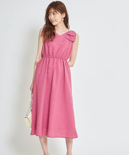 肩りぼん付きノースリーブワンピース トッコクローゼット Tocco Closet Magaseek