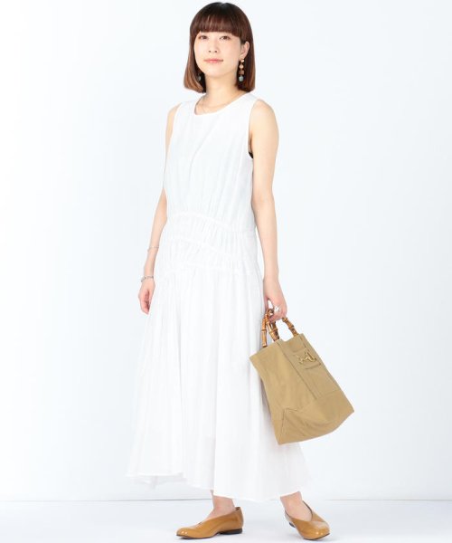 セール Ray Beams アシンメトリー シャーリング ノースリーブ ワンピース レイビームス Ray Beams Magaseek