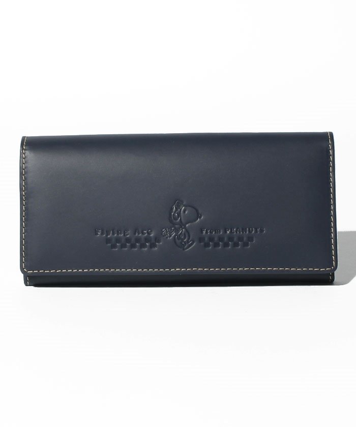 Peanuts スヌーピー Flyingace 革製 長財布 スヌーピー Snoopy Leather Collection Magaseek