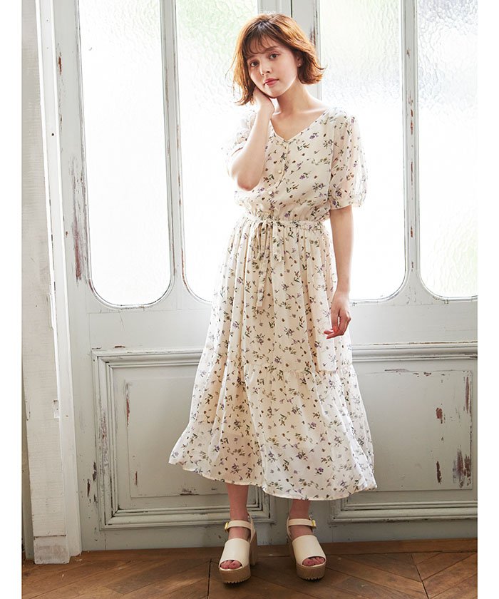 セール 33 Off 花柄ティアードワンピース イング Ingni Magaseek
