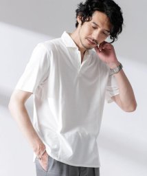 nano・universe(ナノ・ユニバース)/Pattern　made　fit　ポロシャツ/ホワイト