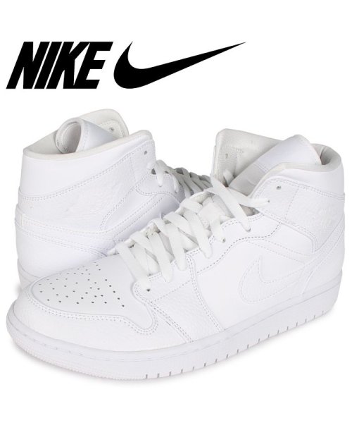 Nike Air Jordan 1 Mid ナイキ エアジョーダン1 スニーカー メンズ ホワイト 白 130 ナイキ Nike Magaseek