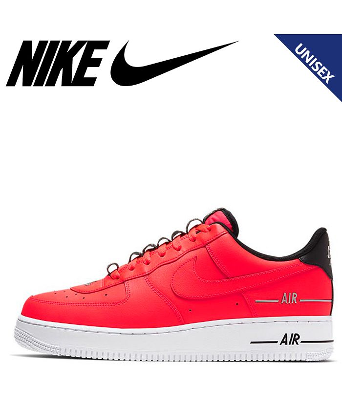 NIKE AIR FORCE 1 07 LV8 3 ナイキ エアフォース1 スニーカー メンズ レディース レッド CJ1379－600'