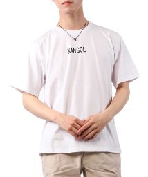 TopIsm(トップイズム)/KANGOLカンゴール別注ロゴバックプリント半袖Tシャツ/ホワイト