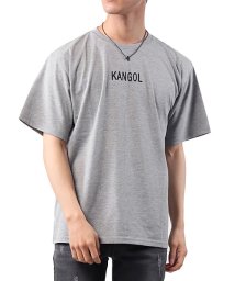 TopIsm(トップイズム)/KANGOLカンゴール別注ロゴバックプリント半袖Tシャツ/グレー