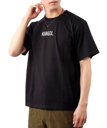 TopIsm(トップイズム)/KANGOLカンゴール別注ロゴバックプリント半袖Tシャツ/ブラック