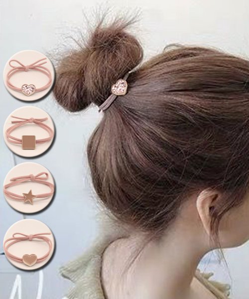 セール ヘアゴム リングゴム 金具 職場 ヘアアクセサリー 大人 子供 髪留め ショッピングゴー Shoppinggo Magaseek