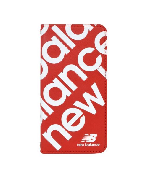 new balance(ニューバランス)/iphone se3 ケース iphonese2 ケース iphone8/7 ニューバランス New Balance スリム手帳ケース スタンプロゴ レッド/レッド