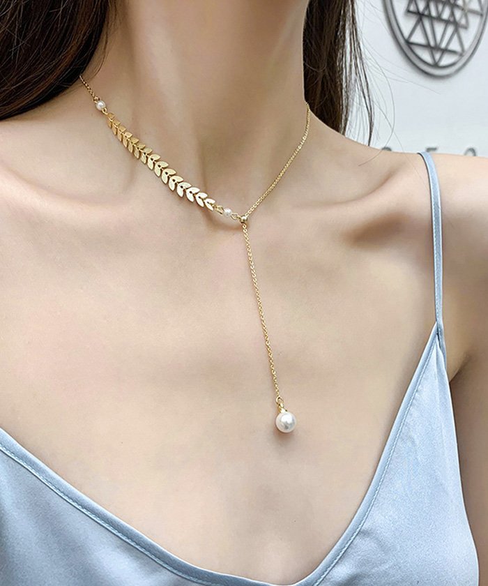 セール チョーカー ネックレス レディース シンプル アクセサリー かわいい ジュエリー チェーンネックレス ロング パールネックレス ミニミニストア Miniministore Magaseek