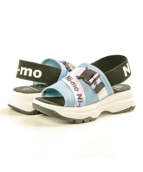 サンダル キッズ ガール 女の子 小学生 ムーンスター Moonstar Ni Mo ニーモ Cawaii Plus スタイルup見せ ビッグロゴ 厚底 Tkh ムーンスター Moonstar Magaseek
