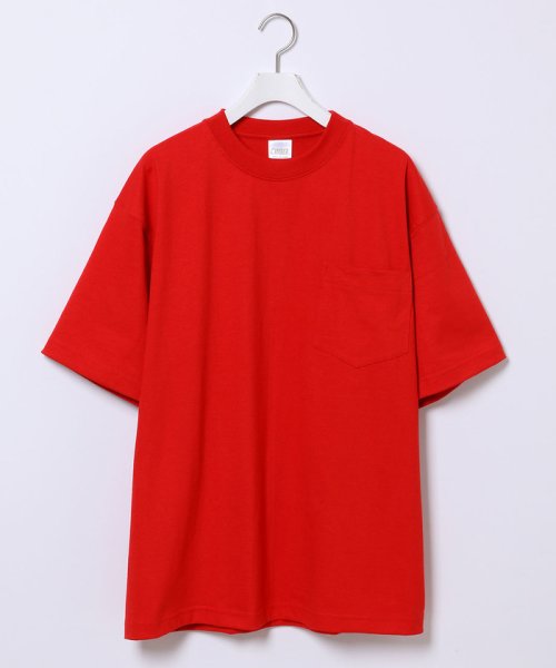 ADAM ET ROPE'(アダム　エ　ロペ)/【CAMBER】302 POCKET T SHIRT/レッド（60）