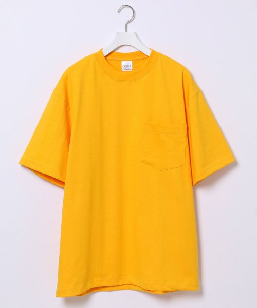 ADAM ET ROPE'(アダム　エ　ロペ)/【CAMBER】302 POCKET T SHIRT/イエロー（80）