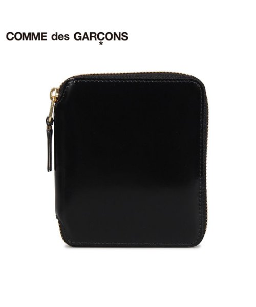 COMME des GARCONS(コムデギャルソン)/コムデギャルソン COMME des GARCONS 財布 二つ折り メンズ レディース ラウンドファスナー 本革 MILLOR INSIDE WALLET/ブラック