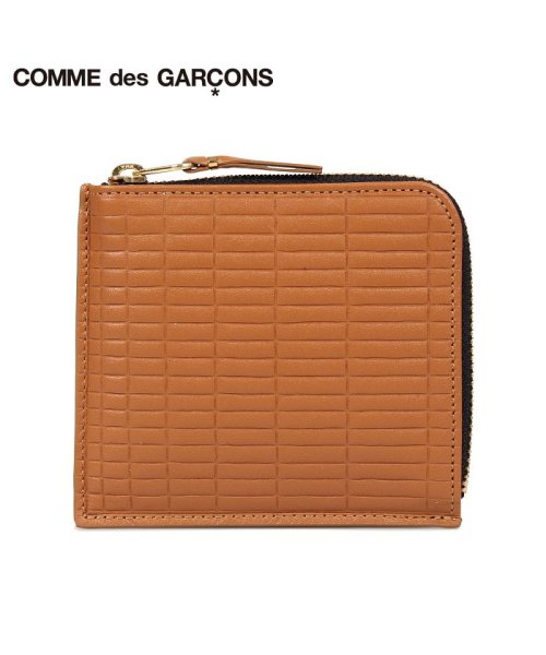 コムデギャルソン Comme Des Garcons 財布 ミニ財布 メンズ レディース L字ファスナー 本革 Brick Wallet ベージュ Sa3100 コムデギャルソン Commedesgarcons Magaseek