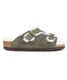 BIRKENSTOCK(ビルケンシュトック)/ビルケンシュトック BIRKENSTOCK チューリッヒ メンズ レディース ZURICH ビルケン サンダル ファー ボア 細幅 普通幅/ダークグリーン