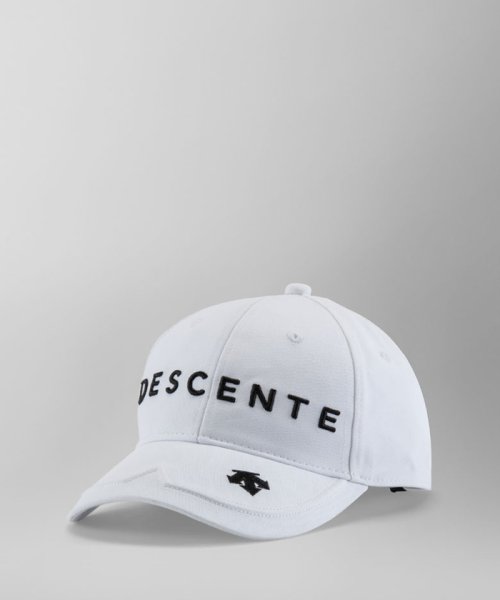 DESCENTE GOLF(デサントゴルフ)/コットンツイルロゴキャップ/ホワイト系 