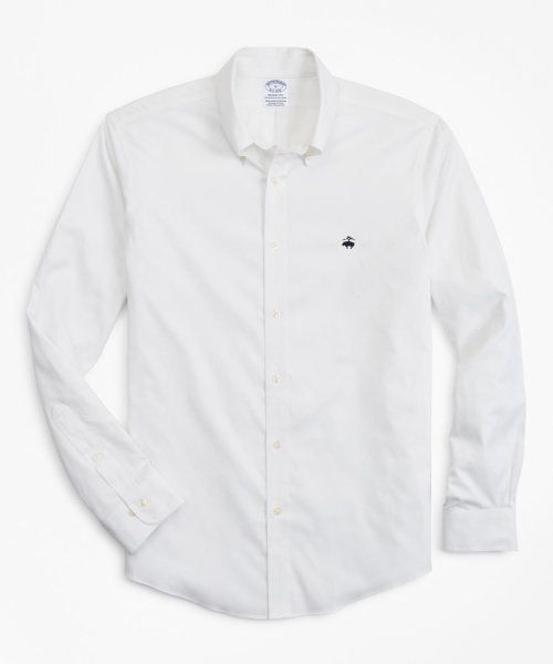 Brooks Brothers(ブルックス ブラザーズ（メンズ）)/ノンアイロン　GF　ストレッチコットン　カジュアルシャツ　Regent Fit/WHITE