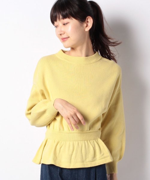 SHIPS WOMEN OUTLET(シップス　ウィメン　アウトレット)/(5004)PEPURAMU L/S TOPS/イエロー