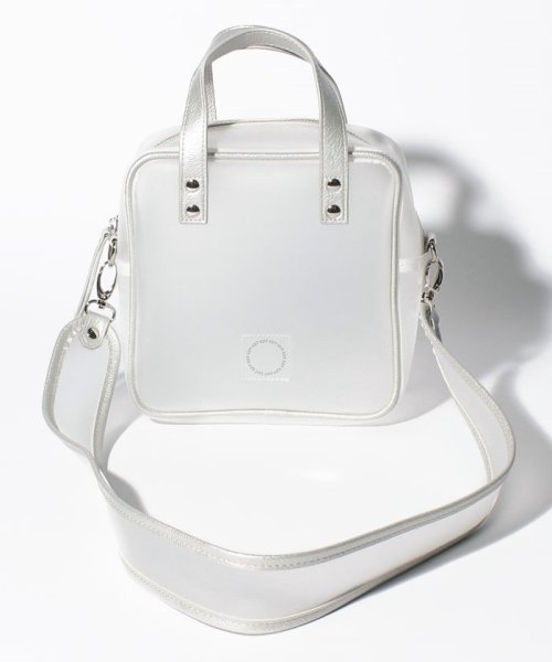 EDT(EDT)/PVC_BOX_shoulderbag/ﾎﾜｲﾄ