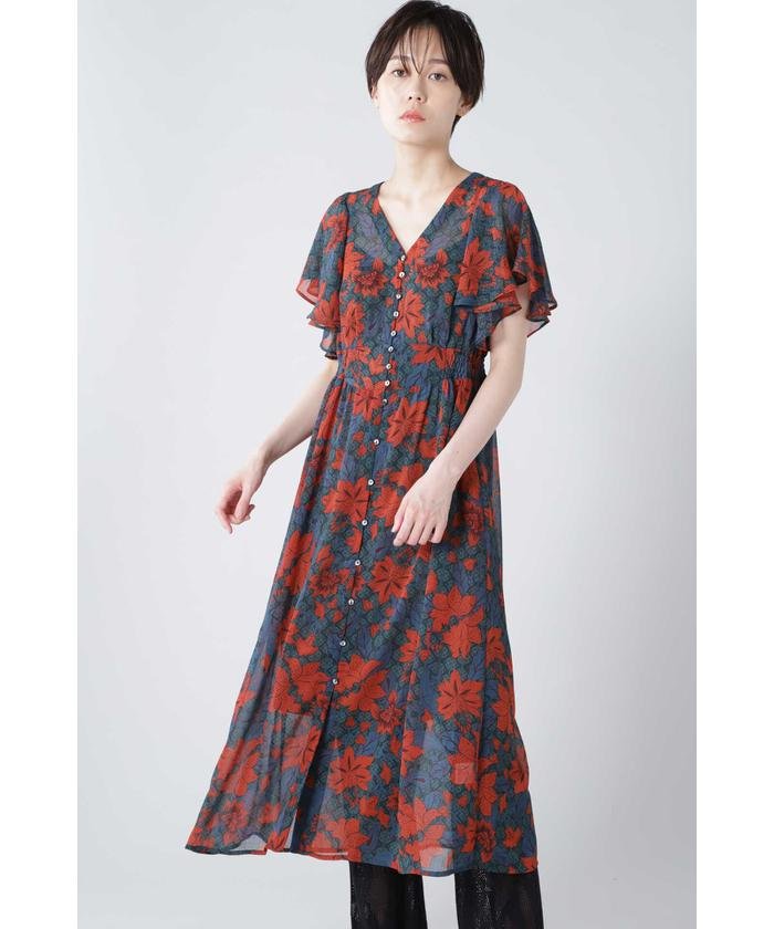 セール フラワープリントワンピース ローズバッド Rose Bud Magaseek