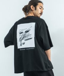 Rocky Monroe(ロッキーモンロー)/MARK GONZALES マークゴンザレス Tシャツ 半袖 メンズ レディース ビッグシルエット ルーズ ボックス 綿 コットン カジュアル ストリート プリ/ブラック系2