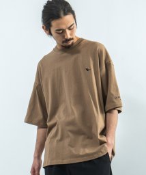 Rocky Monroe(ロッキーモンロー)/MARK GONZALES マークゴンザレス Tシャツ 半袖 メンズ レディース ビッグシルエット ルーズ ボックス 綿 コットン カジュアル ストリート プリ/ブラウン