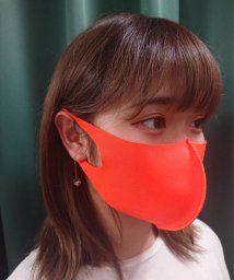 MARUKAWA(マルカワ)/ファッションマスク  立体構造 洗って繰り返し使える 男女兼用 エコマスク/UVカット 抗菌 ストレッチ素材/オレンジ