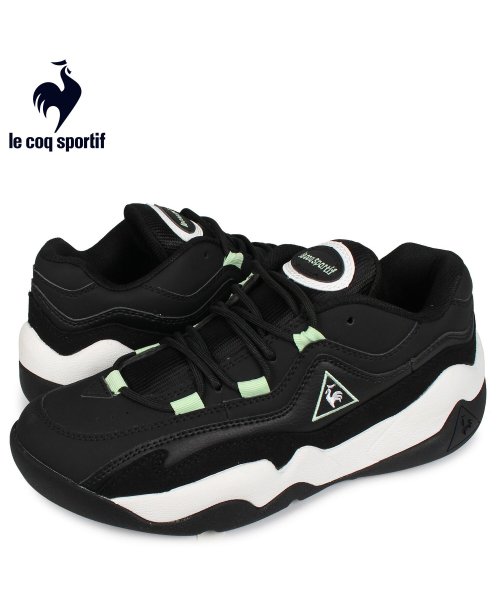 ルコック スポルティフ Le Coq Sportif スニーカー メンズ Lcs Tr 2 ブラック 黒 Ql2pjc25bm ルコックスポルティフ Lecoqsportif Magaseek