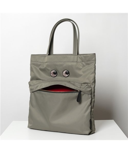 セール Anya Hindmarch アニヤハインドマーチ Tote Snake Print Eyes ナイロン トートバッグ Light Khaki アニヤハインドマーチ Anya Hindmarch Magaseek