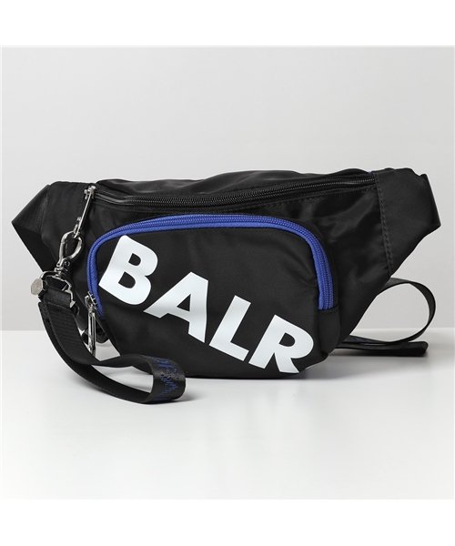BALR(ボーラー)/【BALR.(ボーラー)】B10176 BRAND U－SERIES WAIST PACK ナイロン ボディバッグ ショルダーバッグ 鞄 Black/ブラック /ブラック