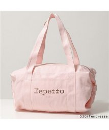 Repetto(レペット)/【repetto(レペット)】B0232T Cotton Duffle bag Size M プリント ロゴ ミディアム ダッフルバッグ ハンドバッグ 鞄 3色/ピンク