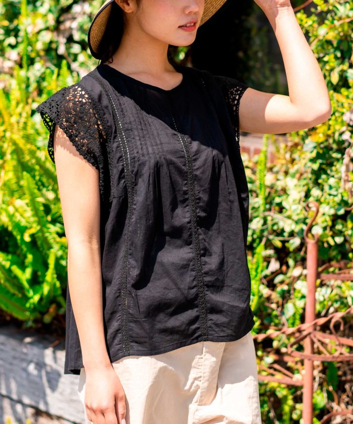 レースノースリーブブラウス ヴィータフェリーチェ Vitafelice Magaseek