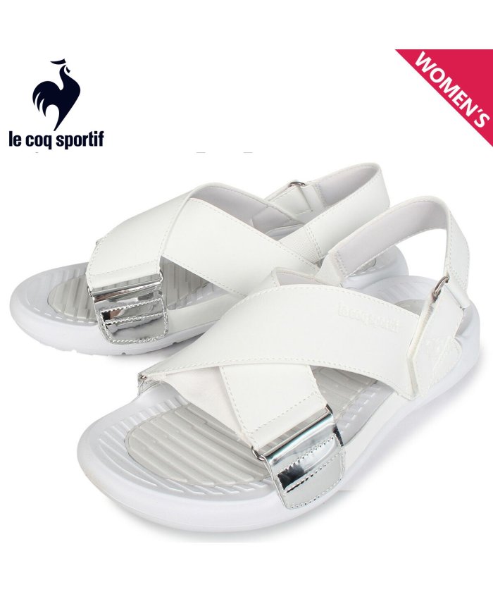 クーポン開催中 ルコック スポルティフ Le Coq Sportif La ジュアン クロスベルト サンダル スポーツサンダル レディース La Juan Xb ホワイト 白 ルコックスポルティフ Lecoqsportif Magaseek