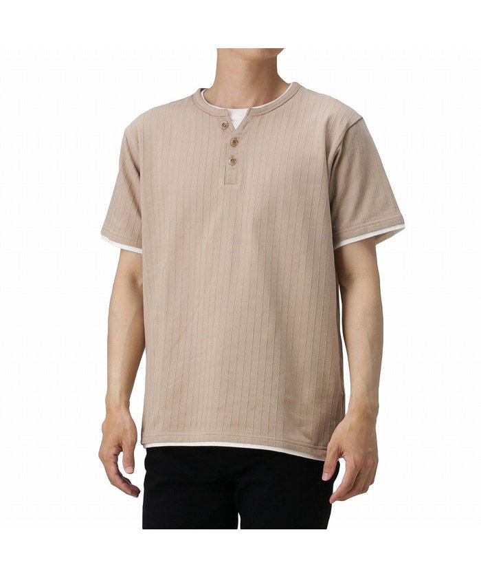 セール Navy ネイビー オーガニックコットン ジャガードストライプtシャツ Mh ss マックハウス メンズ Mac House Men Magaseek