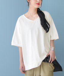 osharewalker(オシャレウォーカー)/『撥水＆吸水コットンドルマンTシャツ』/オフホワイト