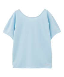 MAC HOUSE(women)(マックハウス（レディース）)/Navy ネイビー TARZAN ターザン ドルマンTシャツ TZL－2102/LTブルー