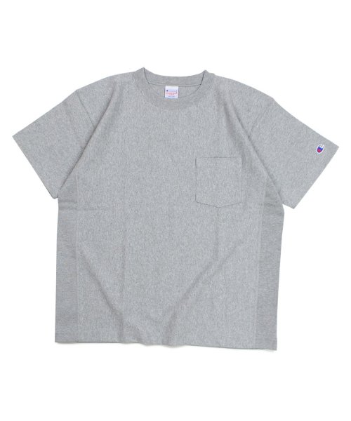 CHAMPION(チャンピオン)/チャンピオン Champion Tシャツ 半袖 リバースウィーブ メンズ レディース REVERSE WEAVE POCKET T－SHIRT ブラック ホワイ/グレー