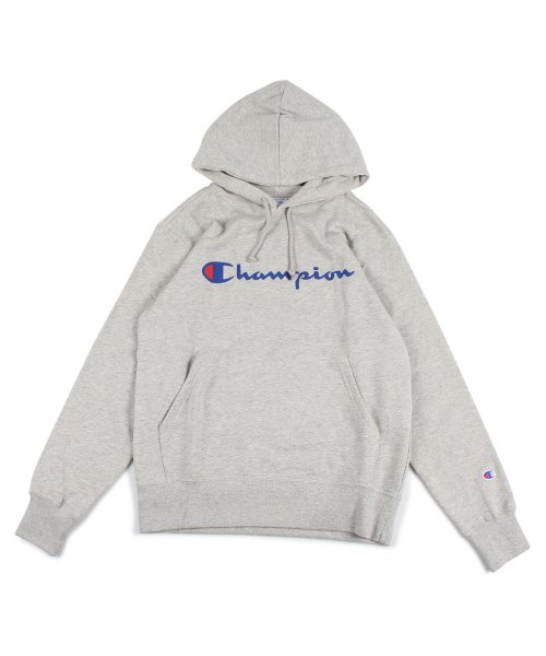 CHAMPION(チャンピオン)/チャンピオン Champion パーカー スウェット プルオーバー メンズ レディース ロゴ PULLOVER HOODED SWEATSHIRT ブラック ホ/グレー