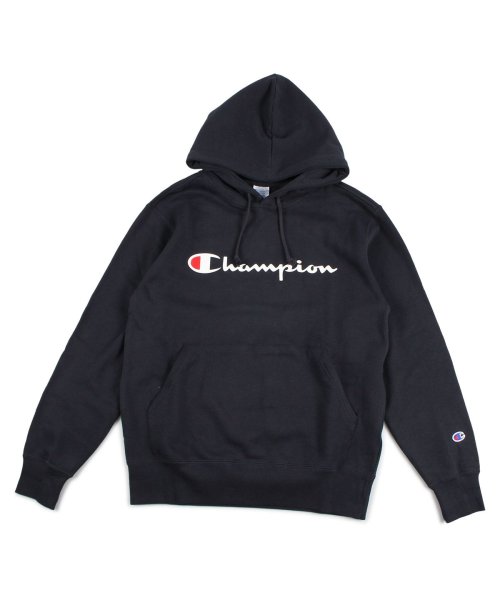 CHAMPION(チャンピオン)/チャンピオン Champion パーカー スウェット プルオーバー メンズ レディース ロゴ PULLOVER HOODED SWEATSHIRT ブラック ホ/ネイビー