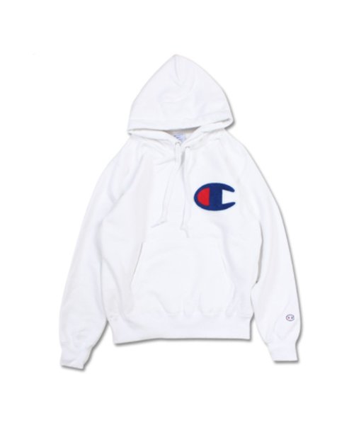 CHAMPION(チャンピオン)/チャンピオン Champion パーカー スウェット プルオーバー メンズ レディース PULLOVER HOODED SWEAT SHIRT/ホワイト