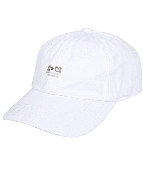 CONVERSE(コンバース)/コンバース CONVERSE キャップ 帽子 ローキャップ メンズ レディース CN WH LABEL LOW CAP ブラック ホワイト グレー ネイビー ダ/ホワイト