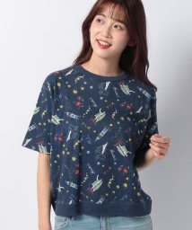 SHIPS WOMEN OUTLET(シップス　ウィメン　アウトレット)/FILMELANGE:LNN/CTN HAWAII TEE/ネイビー