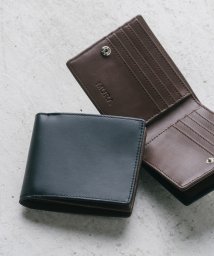 MURA(ムラ)/MURA ムラ イタリアンレザー スキミング防止機能付き BOX型コイン収納 二つ折り財布/ブラック