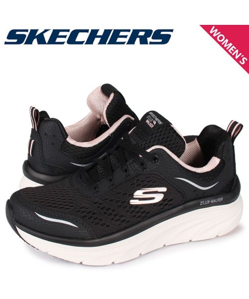 クーポン開催中 スケッチャーズ Skechers スニーカー レディース Dlux Walker Infinite Motio ブラック 黒 Bkpk スケッチャーズ Skechers Magaseek